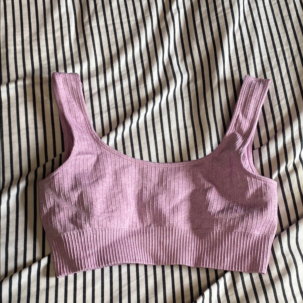 Lavender Ribbed Women's Bralette